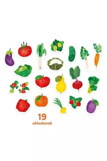CzuCzu Puzzle do pary Owoce i warzywa 18m+