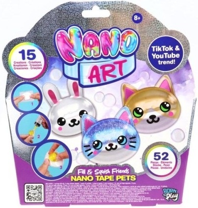 NANO ART Fill And Squish Friends, zestaw kreatywny