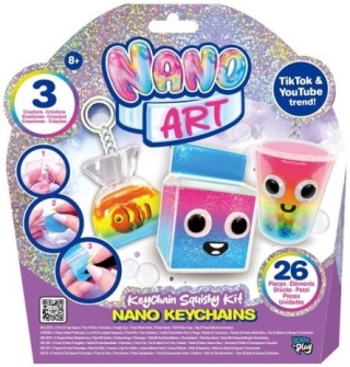 NANO ART Squishy Kit Brelok, zestaw kreatywny