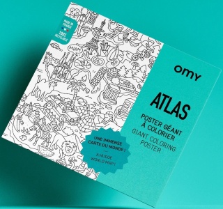 OMY GIGANTYCZNA KOLOROWANKA 100x70cm - ATLAS
