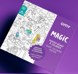 OMY GIGANTYCZNA KOLOROWANKA 100x70cm - MAGIA
