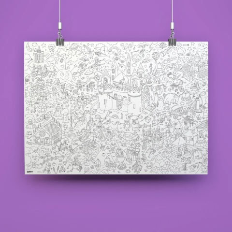 OMY GIGANTYCZNA KOLOROWANKA 100x70cm - MAGIA