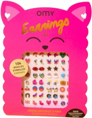 OMY KOLCZYKI DLA DZIECI 104 szt. - LILY