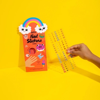 OMY NAKLEJKI NA PAZNOKCIE DLA DZIECI KAWAII - 200 SZTUK