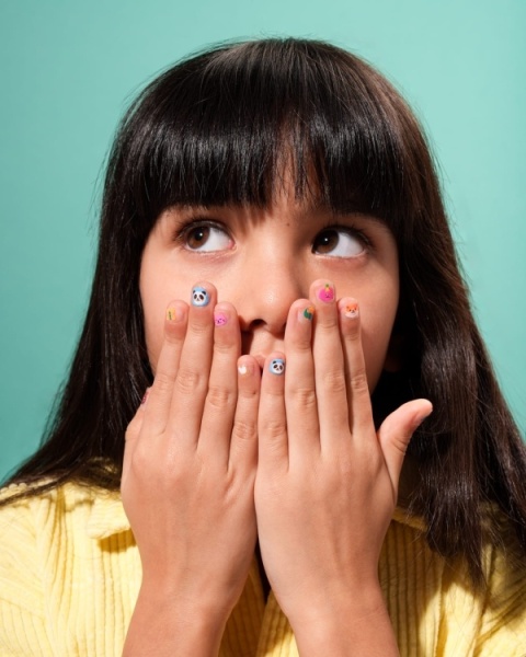 OMY NAKLEJKI NA PAZNOKCIE DLA DZIECI KAWAII - 200 SZTUK