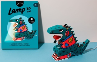 OMY ZESTAW KREATYWNY DIY LAMPA 3D - DINOZAUR