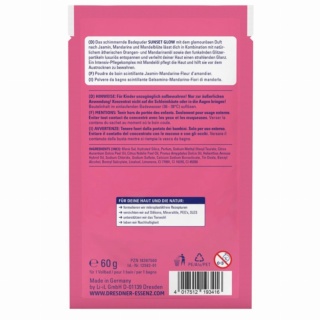 SUNSET GLOW - Rozświetlający puder do kąpieli 60g - DRESDNER ESSENZ