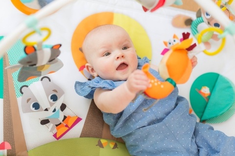 USZ. TINY LOVE 12051068 Gimnastyka dla bobasa z pałąkami Leśna Kraina