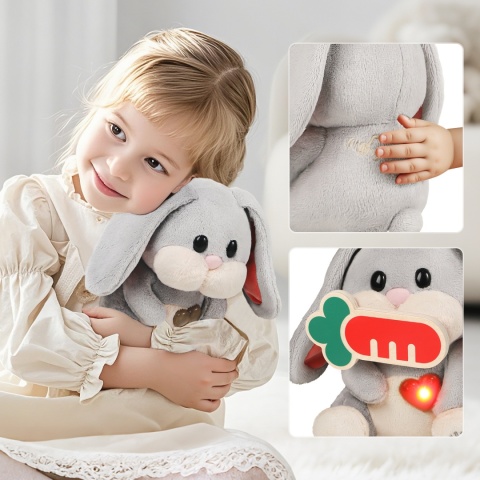 Topbright Pluszowa zabawka interaktywna Mummy Bunny - Zestaw edukacyjny opiekuna króliczka 36m+