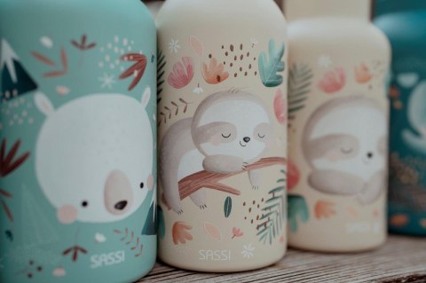 SASSI Butelka na wodę bidon 500 ml Leniwiec