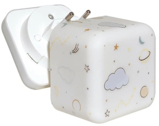 Cloud b Przenośna lampka nocna Cube B świecąca kostka Kosmos