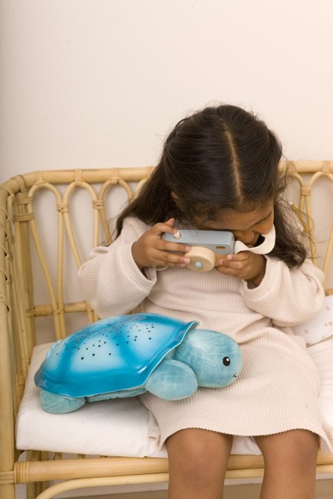 Cloud b Lampka nocna z projekcją świetlną - Żółw niebieski, Twinkling Twilight Turtle Aqua