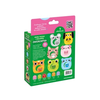 CzuCzu Moje puzzle z dziurką Zwierzątka, 12m+