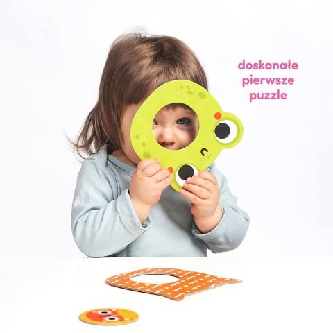 CzuCzu Moje puzzle z dziurką Zwierzątka, 12m+