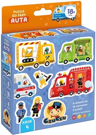 CzuCzu Puzzle do pary Auta, 18m+