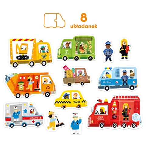 CzuCzu Puzzle do pary Auta, 18m+