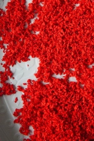 FLUFFI miękka pianka sensoryczna, CZERWONA 50g