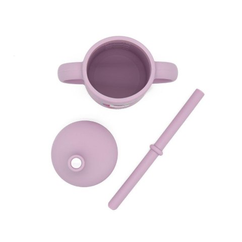 SASSI Kubek silikonowy z rurką Jednorożec