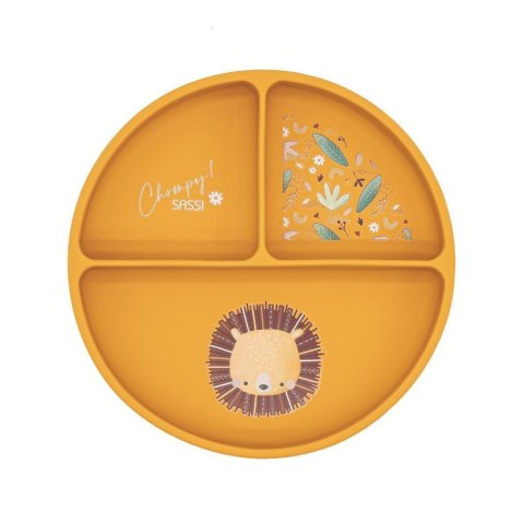 SASSI Talerz silikonowy z przyssawką Lew