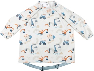 BiBADO Wodoodporny śliniak z długim rękawem BLW Little Loader