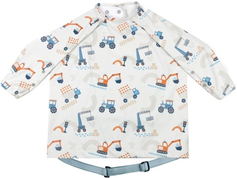 BiBADO Wodoodporny śliniak z długim rękawem BLW Little Loader