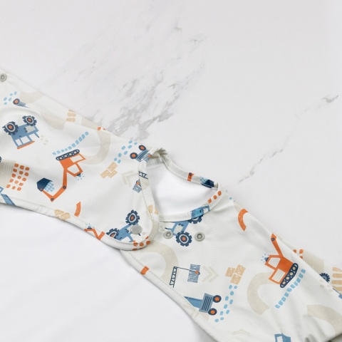 BiBADO Wodoodporny śliniak z długim rękawem BLW Little Loader