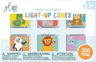 Glo Pals, Kostki sensoryczne świecące w wodzie 6 sztuk - Zwierzęta