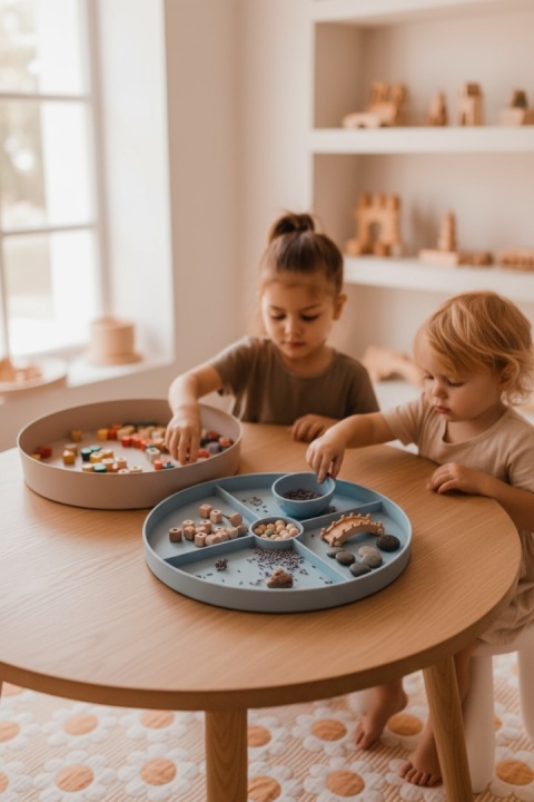 Jellystone, Tacka sensoryczna Play Tray Soft Blue 2w1 pojemnik niebieski