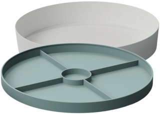 Jellystone, Tacka sensoryczna Play Tray Sage 2w1 pojemnik kolor zielony