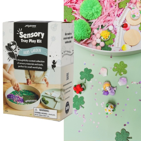 Jellystone, Zestaw sensoryczny Zaczarowany Ogród, wkład do tacki sensorycznej Play Tray