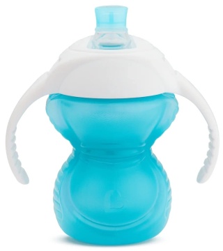 Munchkin Kubek treningowy z ustnikiem odpornym na gryzienie, niebieski, 237 ml