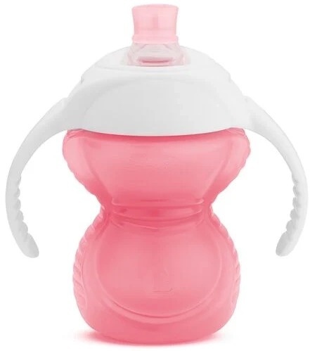 Munchkin Kubek treningowy z ustnikiem odpornym na gryzienie, różowy, 237 ml