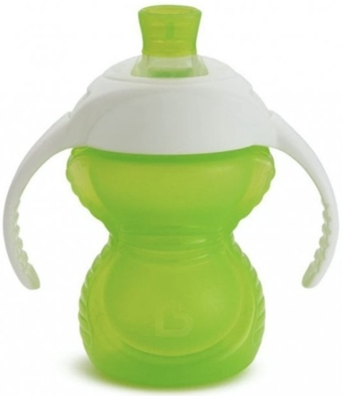 Munchkin Kubek treningowy z ustnikiem odpornym na gryzienie, zielony, 237 ml