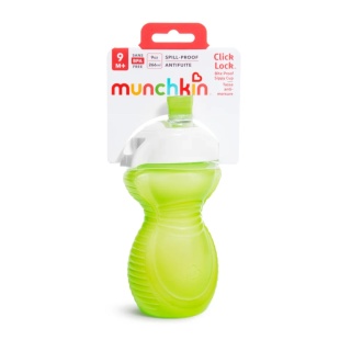 Munchkin Kubek treningowy z ustnikiem odpornym na gryzienie, zielony, 296 ml