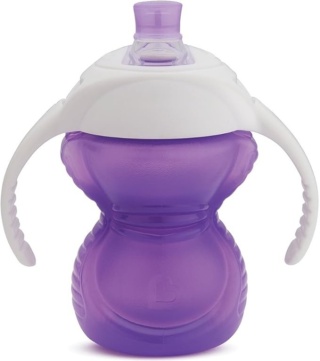 Munchkin Kubek treningowy z ustnikiem odpornym na gryzienie, fioletowy, 237 ml