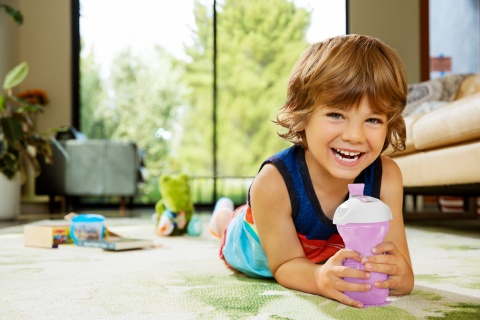 Munchkin Kubek treningowy z ustnikiem odpornym na gryzienie, fioletowy, 296 ml