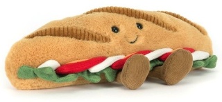 JELLYCAT Wesoła Bagietka Caprese 12 cm