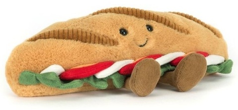JELLYCAT Wesoła Bagietka Caprese 12 cm