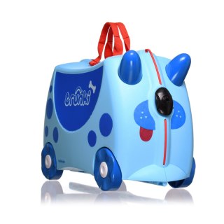 Trunki jeżdżąca walizeczka niebieski Pies