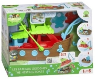 KLOROFIL Kuter Rybacki - 3w1 zabawki kąpielowe