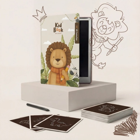 KidLupe Tablet Graficzny z kartami pracy do rysowania - KidBook - Safari