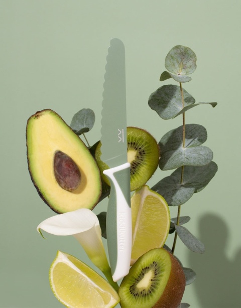 KiddiKutter, Bezpieczny nóż do nauki krojenia dla dzieci, KIWI