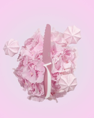 KiddiKutter, Bezpieczny nóż do nauki krojenia dla dzieci, COTTON CANDY, lekki