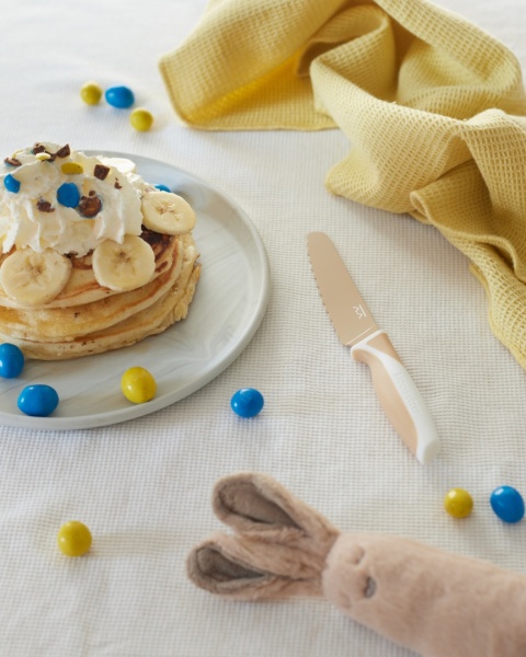 KiddiKutter, Bezpieczny nóż do nauki krojenia dla dzieci, CREAM, lekki