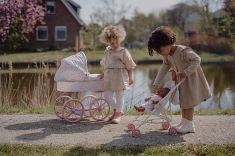 Little Dutch Wózek składany dla lalek Beżowy