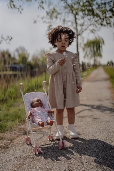 Little Dutch Wózek składany dla lalek Beżowy