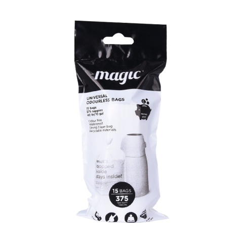 Magic Majestic Kosz na zużyte pieluchy - burgundowy (na 25 pieluch) + worki