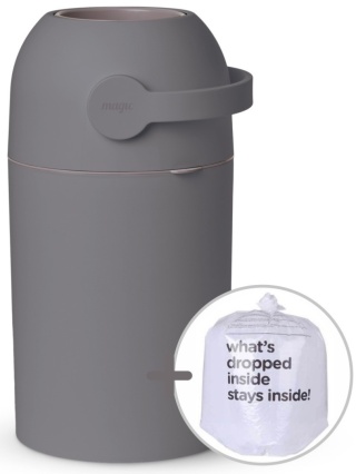 Magic MajesticKosz na zużyte pieluchy - grafitowy (na 25 pieluch) + worki