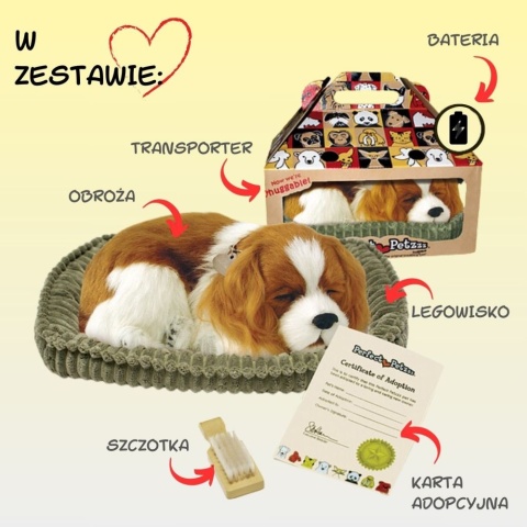 Perfect Petzzz Oddychający szczeniaczek Cavalier