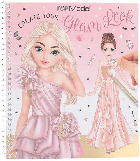 TOPMODEL ZESTAW DRESS ME UP Z KOLOROWANKĄ GLAM LOOK